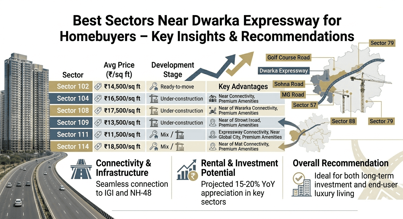 Best Sectors Near Dwarka Expressway for Homebuyers – Key Insights & Recommendations