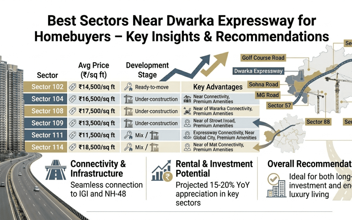 Best Sectors Near Dwarka Expressway for Homebuyers – Key Insights & Recommendations