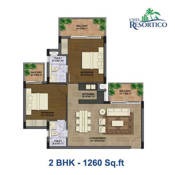 CHD Resortico Suites Sector 34 Gurgaon