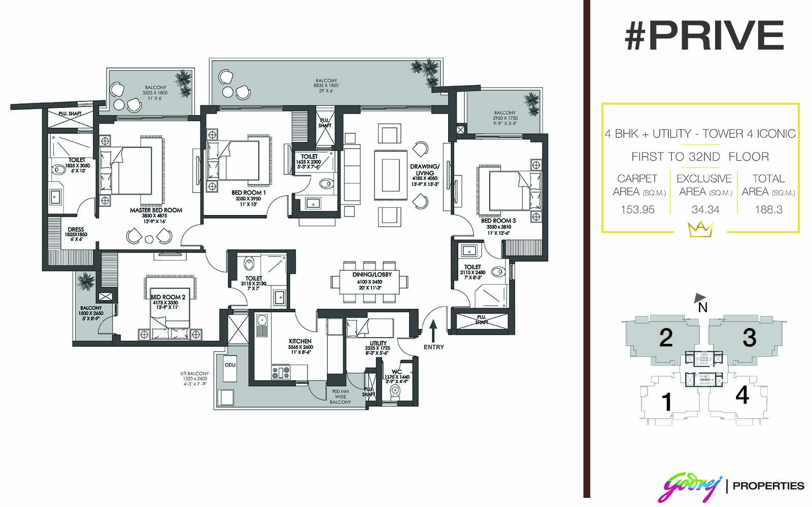 godrej prive floor plan