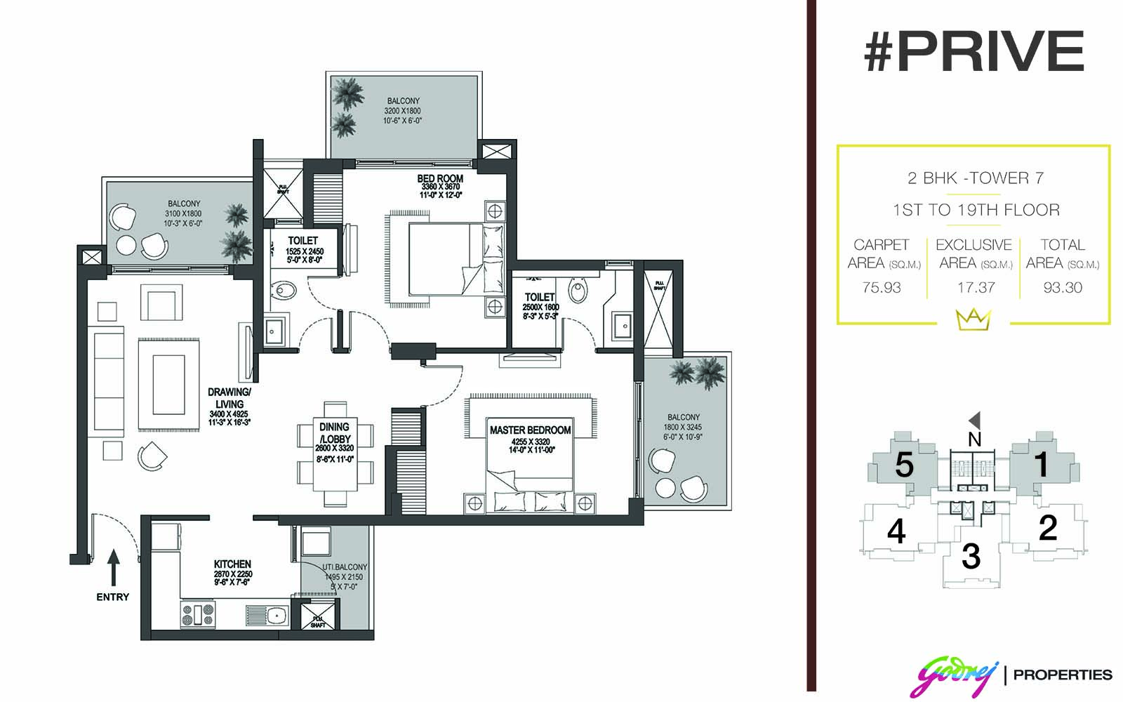 godrej prive floor plan