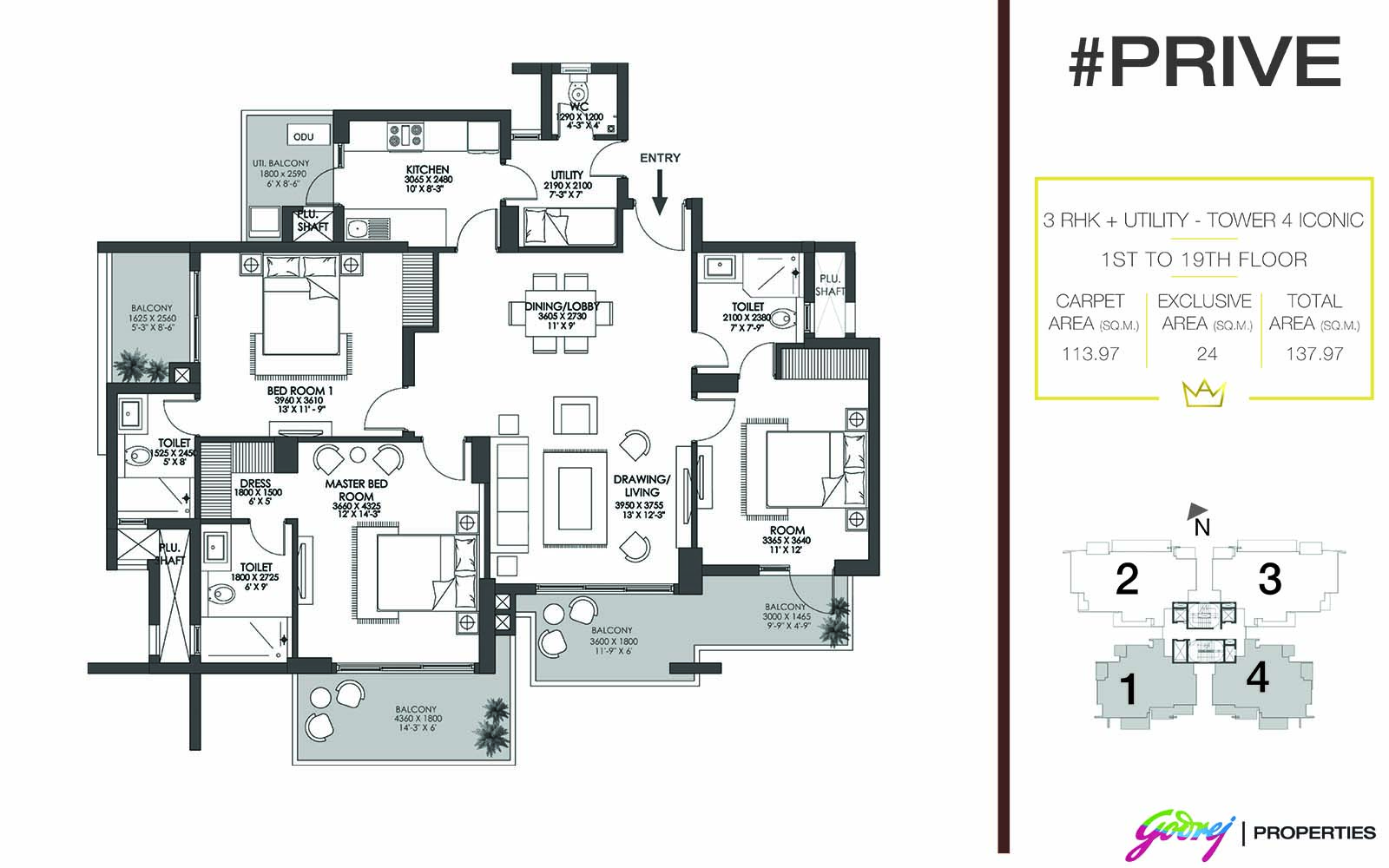 godrej prive floor plan